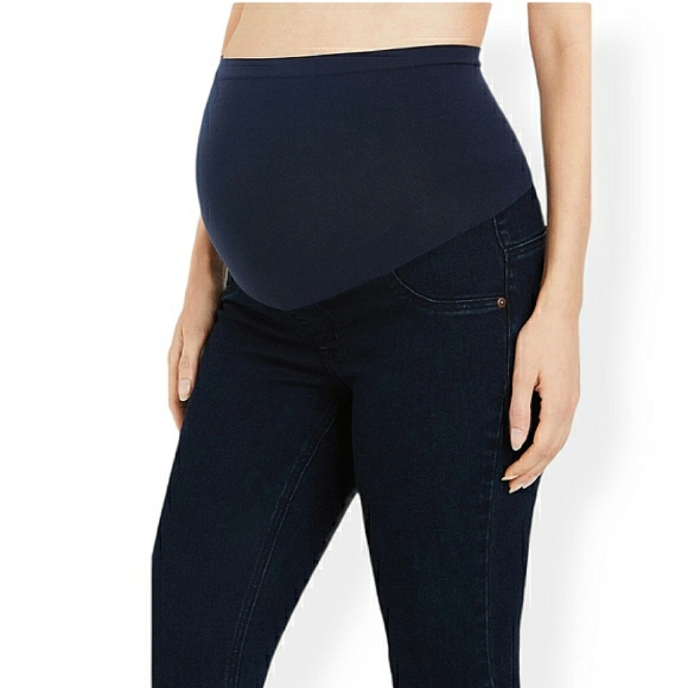 Indigo Blue Secret Fit Belly Stretchy Dark Wash Denim Maternity Skinny Jeans PXS